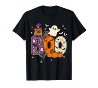 Boo Creepy Capybara Pumpkin Ghost Halloween Men Women Kids T-Shirt