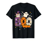 Boo Creepy Unicorn Pumpkin Ghost Halloween Men Women Kids T-Shirt