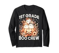 Boo Crew 1st Grade Teacher Kid Group Halloween Costume Ghost Long Sleeve T-Shirt