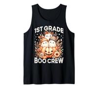 Boo Crew 1st Grade Teacher Kid Group Halloween Costume Ghost Tank Top