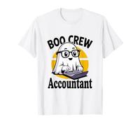 Boo Crew Accountant Funny Halloween Ghost Accounting CPA T-Shirt