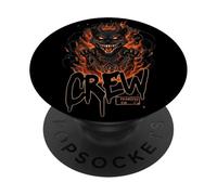 Boo Crew Black cat Halloween cat cat apparel Spooky PopSockets Adhesive PopGrip