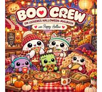 Boo Crew: Foodmood: A Tasty Halloween Coloring Book with Cozy Café, Street Food and Autumn Scenes