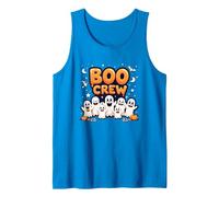 Boo Crew: Spooky Ghost Squad Halloween Fun Tank Top, Men, Sapphire, M