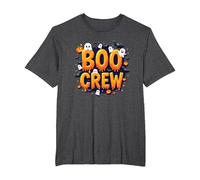 Boo Crew: Spooky Halloween Squad for Party Lovers T-Shirt, Men's Big and Tall, Dark Heather Grey, 3X Tall
