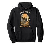Boo For A Better Earth Nature Lovers Halloween Tree Planting Pullover Hoodie