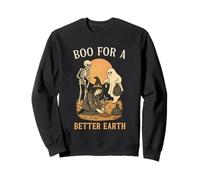 Boo For A Better Earth Nature Lovers Halloween Tree Planting Sweatshirt