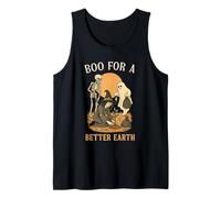 Boo for A Better Earth Nature Lovers Halloween Tree Planting Tank Top