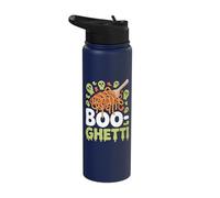 Boo-ghetti Funny Halloween Spooky Pasta Stainless Steel Insulated Water Bottle