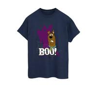 Boo Ghost Cotton Boyfriend T-Shirt Scooby Doo Navy XXXL