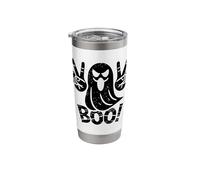 Boo Ghost Halloween Ghosts Haunt Spooky Halloween Stainless Steel Insulated Tumbler