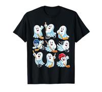 Boo Ghost Halloween Hockey Happy Halloween Hockey Lover T-Shirt