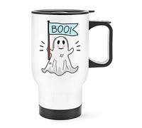 Boo Ghost Halloween Travel Mug Cup with Handle