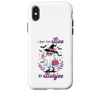 Boo Ghost It's Spooky Season Halloween Costume Party Love Case for iPhone X/XS