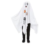 Boo Ghost Poncho Fancy Dress Costume Unisex Toddler Age 3-4