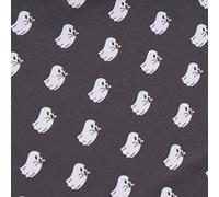 Boo Ghost Premium Quality Cotton 110cm Wide Halloween - Black and White