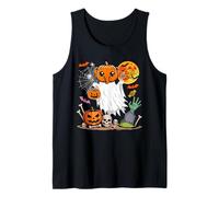 Boo Ghost Pumpkin Cute Head As Elephant Cosplay Halloween Tank Top