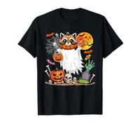 Boo Ghost Pumpkin Cute Head As Raccoon Cosplay Halloween T-Shirt