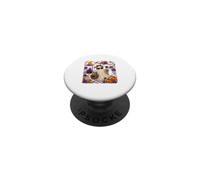 Boo Ghost Sunglasses Leopard Bow Tie Drinking Wine Halloween PopSockets Adhesive PopGrip