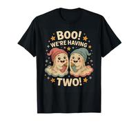 Boo Ghost We’re Having Two Halloween Twins Pregnancy Reveal T-Shirt
