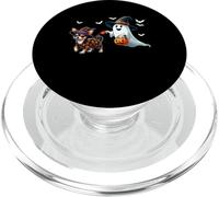 Boo Ghost With Chihuahua As Witch Halloween Owner Kids PopSockets PopGrip for MagSafe