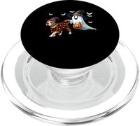 Boo Ghost With Pit Bull As Witch Halloween Owner Kids Family PopSockets PopGrip for MagSafe