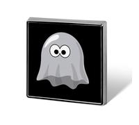 Boo Ghostly Square Badge Stylish Lapel Brooch Pins