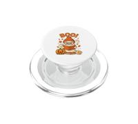 Boo Halloween Ghost Reading Books Funny Bookworm Librarian PopSockets PopGrip for MagSafe