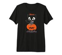 Boo! Halloween Pumpkin Cat Premium T-Shirt