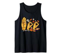 Boo Hands American Sign Language Pride ASL Halloween Witch Tank Top