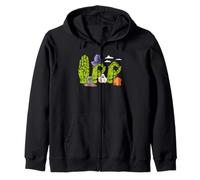 Boo Hands American Sign Language Pride ASL Halloween Witch Zip Hoodie