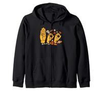 Boo Hands American Sign Language Pride ASL Halloween Witch Zip Hoodie
