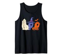 Boo Hands Sign Language Pride ASL Halloween Witch Pumpkin Tank Top