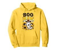 Boo Haw Ghost Halloween Country Western Spooky Cowgirl Howdy Pullover Hoodie