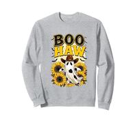 Boo Haw Ghost Halloween Country Western Spooky Cowgirl Howdy Sweatshirt