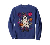 Boo Hoo People Sassy Ghost Punk Witch Boots Funny Halloween Sweatshirt