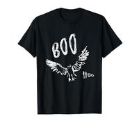 Boo Hoo Spooky Howling Ghost Halloween Owl T-Shirt