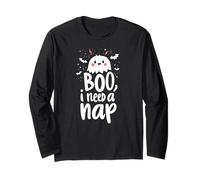 Boo I Need A Nap Funny Halloween Long Sleeve T-Shirt
