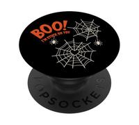 Boo I'm Stuck On You Spider Webs Halloween PopSockets Adhesive PopGrip