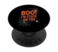 Boo I'm Stuck On You Spider Webs Halloween PopSockets Adhesive PopGrip