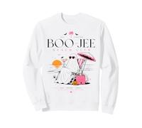 Boo-Jee Beach Club Summerween Ghost Beach Retro Spooky Girl Sweatshirt