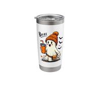 Boo-JEE Ghost in Beanie with Drink Stainless Steel Insulated Tumbler