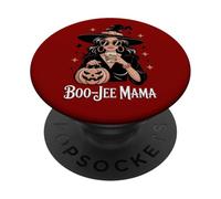 Boo-Jee Mama - Glam Witch Halloween for Moms Ladies PopSockets Adhesive PopGrip