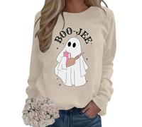 Boo Jee Sweatshirt - Cute Ghost Halloween Sweater, Boujee Spooky Season Crewneck 2024 New