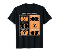 Boo-Lean Halloween Venn Diagram Trick Treat Meme T-Shirt