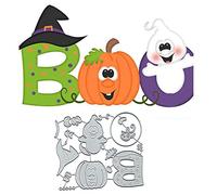 BOO Magic Poison Pumpkin Metal Die Cuts,Halloween Ghost Cutting Dies Cut Stencils for DIY Scrapbooking Album Decorative Embossing Paper Dies for Scrapbooking Card Making