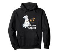 Boo-n Appétit Funny Ghost Chef Cooking Pullover Hoodie