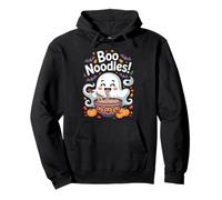 Boo Noodles Funny Ghost Halloween Noodle Pullover Hoodie