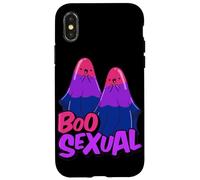 Boo Sexual Bisexual Ghost Pair Word Game for Halloween Case for iPhone X/XS