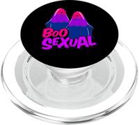 Boo Sexual Bisexual Ghost Pair Word Game for Halloween PopSockets PopGrip for MagSafe